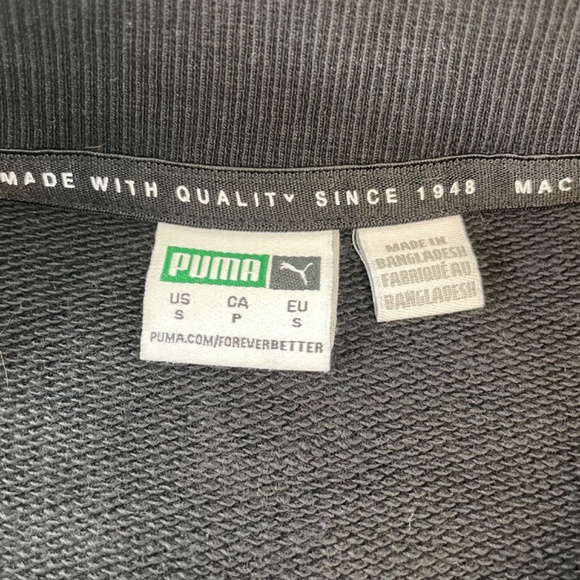 Puma Crewneck Sweater Black and White Women’s Size Small - Picture 11 of 12